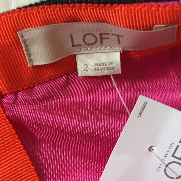 🎉HP🎉 NWT Loft Corded Dobby Striped Skirt - Picture 10 of 12